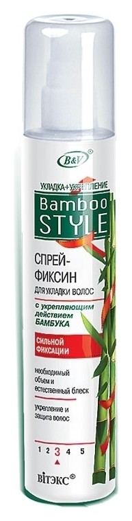 Спрей-фиксин для укладки волос с укрепляющим действием бамбука сильной фиксации отзывы