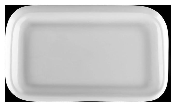 

Блюдо фарфоровое, 25,5×15 см, Белый