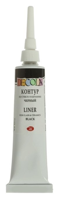 

Контур по стеклу и керамике Decola, 18 мл, чёрный