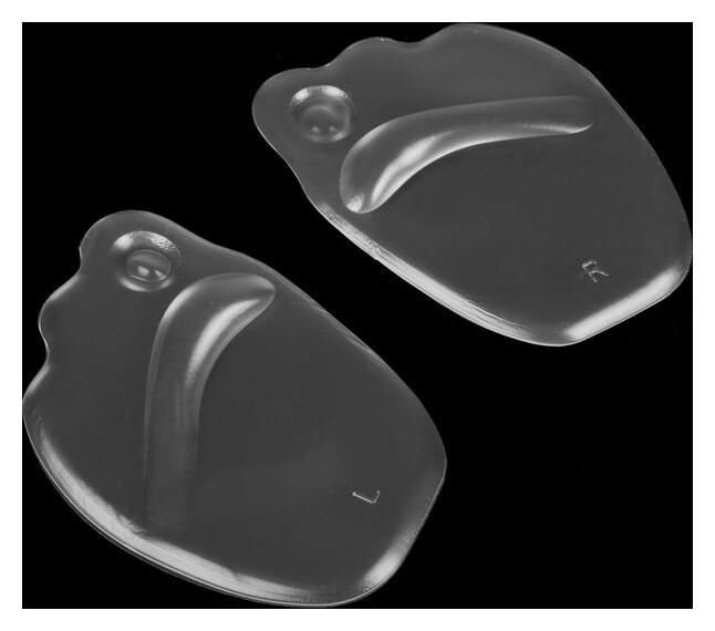 Стельки-подушечки для обуви, на клеевой основе, силиконовые, пара, цвет прозрачный  Onlitop