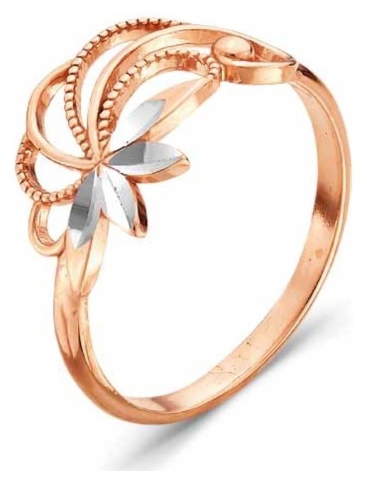 

Кольцо позолота "Ива", 19 размер, Золотистый