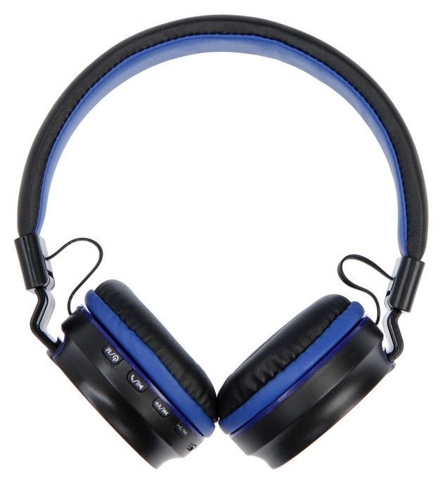 Беспроводные наушники Hq-3, складные, микрофон, слот Microsd, чёрно-синие