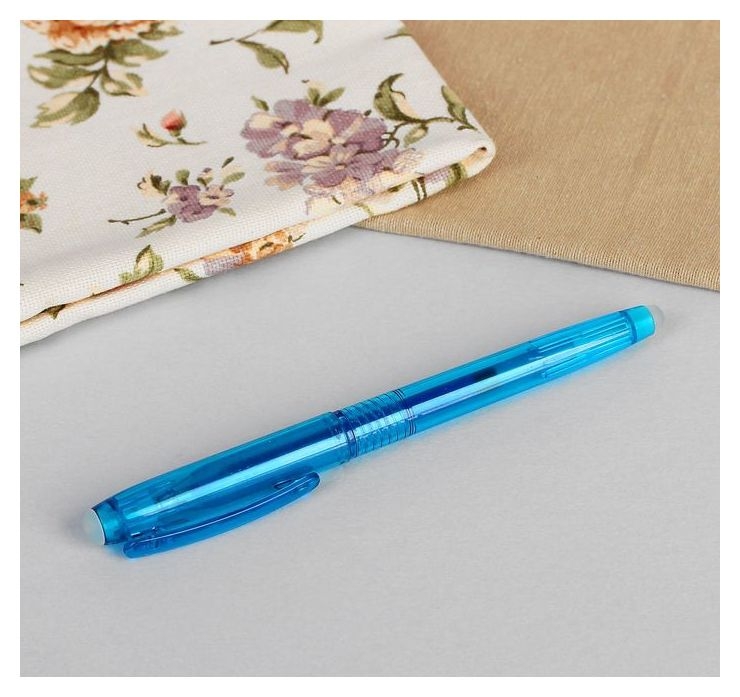 Ручка для ткани, термоисчезающая, цвет синий №04