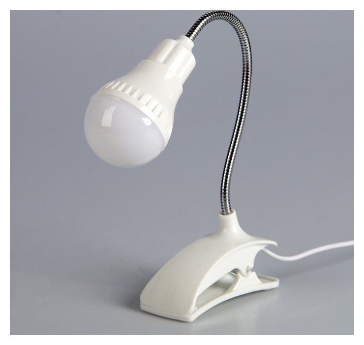 

Лампа на прищепке "Свет" белый 13led 1,5w провод USB 4x9x31