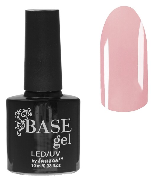 База для ногтей камуфлирующая, цвет розовый Luazon