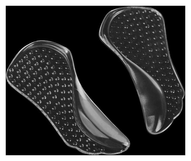 Полустельки для обуви, массажные, с супинатором, на клеевой основе, силиконовые, пара, цвет прозрачный  Onlitop