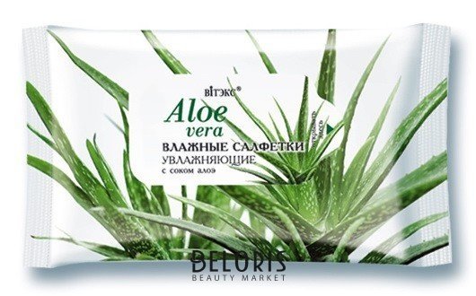 Салфетки влажные увлажняющие с соком алоэ Белита - Витекс Aloe vera