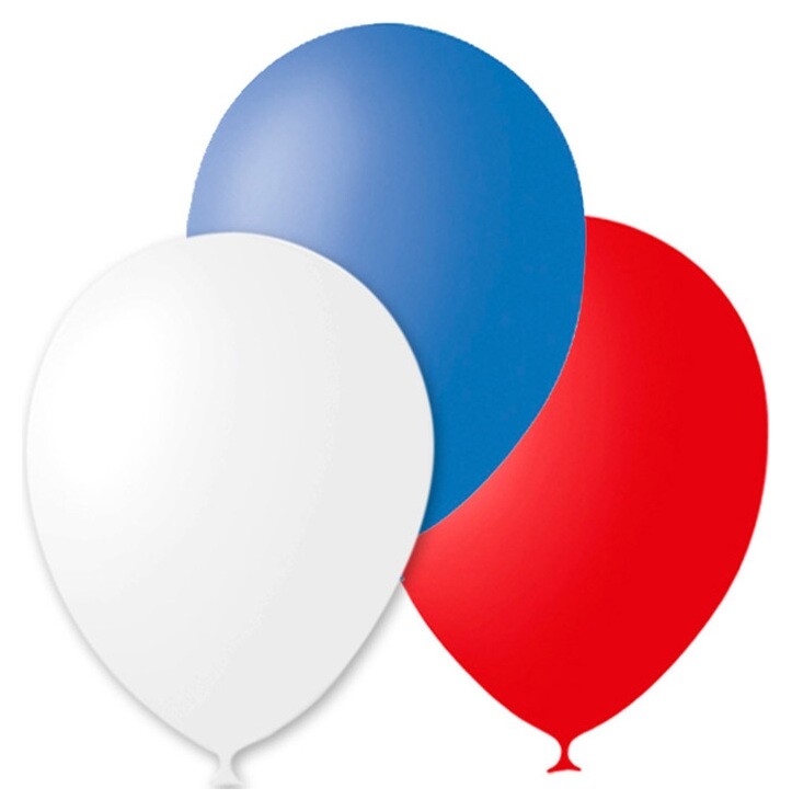 Шар латексный 12" «Триколор», пастель, набор 30 шт. Latex Occidental