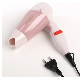 Фен для волос Luazon Lf-23, 800 Вт, 2 скорости, складная ручка, розовый LuazON Home