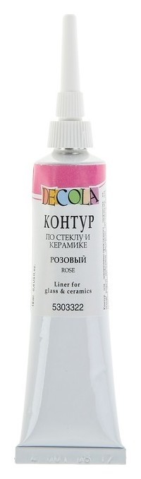 

Контур по стеклу и керамике Decola, 18 мл, розовый