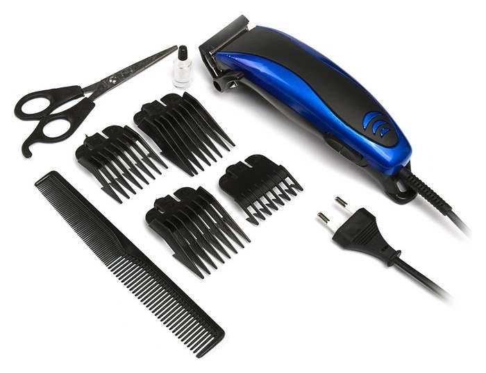 Машинка для стрижки волос Luazon Ltri-14, 4 уровня стрижки, 15 Вт, синий, 220v