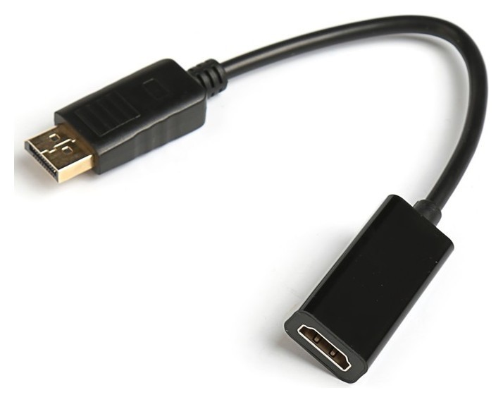 

Переходник Luazon Displayport - Hdmi, Чёрный
