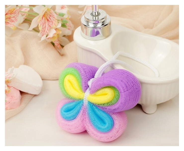 

Мочалка для тела Бабочка, Микс