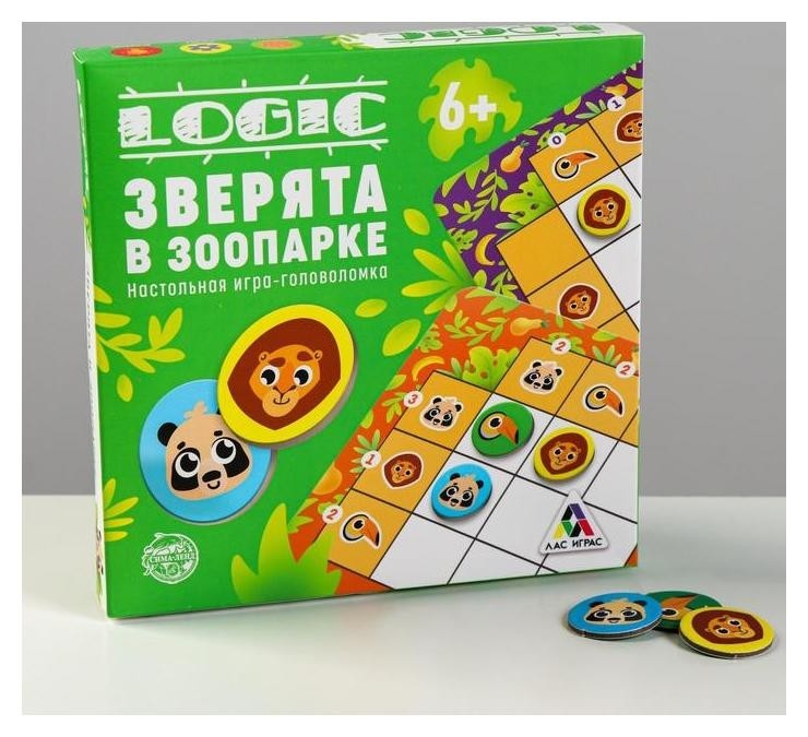 

Настольная игра-головоломка «Зверята в зоопарке»