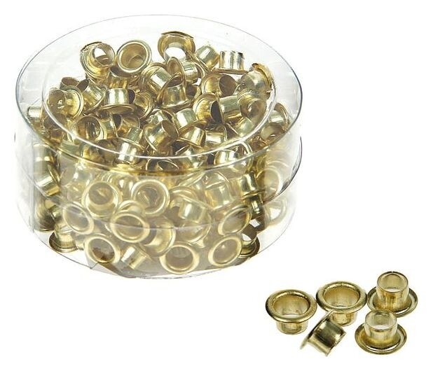 Люверсы (Заклепки) к дыроколу, 200 штук, на 20 листов, металлические, D=4.8 мм  Calligrata