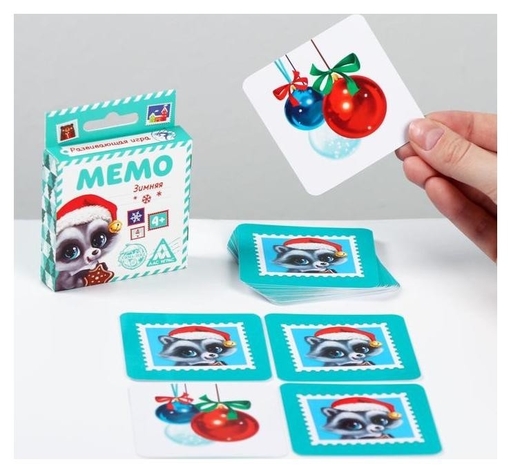 

Настольная игра «Мемо зимняя», 28 карт