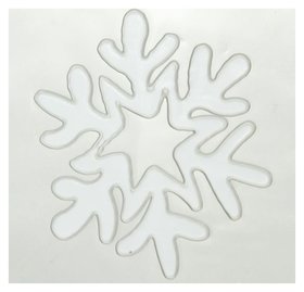 Наклейка на стекло "Белоснежная снежинка" 10,5х12 см Зимнее волшебство