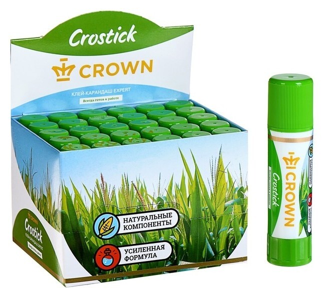 Клeй-карандаш 8 г Crown Expert Crown