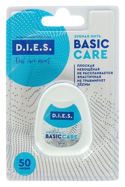 Зубная нить D.i.e.s, 50 м, 1 шт D.I.E.S.