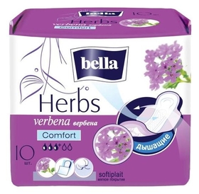 Гигиенические прокладки Bella Herbs Komfort с экстрактом вербены, 10 шт Bella