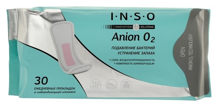 Прокладки ежедневные Inso Anion O2, 30 шт Inso