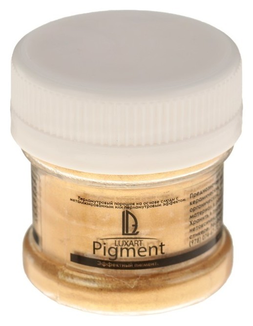 

Декоративный пигмент, Luxart Pigment, 25 мл/6 г, Metallic, золото, Золотистый