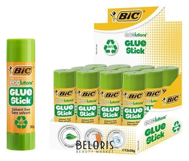 Клей-карандаш PVP 36гр BIC Ecolutions Glue Stick 9192541 BIC