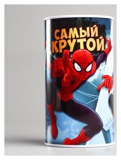 Копилка детская "Самый крутой", человек-паук, 6,5 х 12 см Marvel Comics