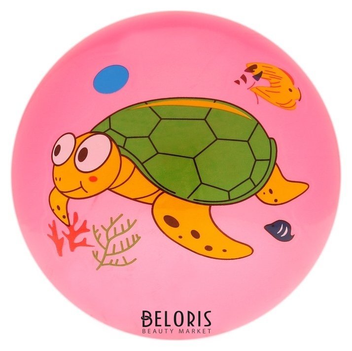 Мяч детский «Дельфинчики», D=25 см, 60 г, цвет розовый, принт Zabiaka