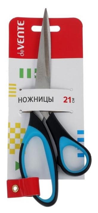 

Ножницы 21 см Devente Twin двухцветные прорезиненные кольца, бл 4091319