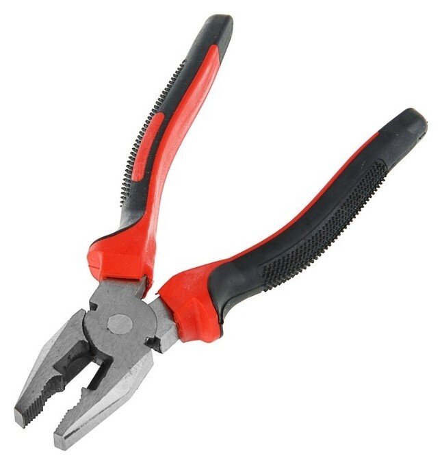 Плоскогубцы с удобной ручкой, шлифованные, 180 мм  LOM