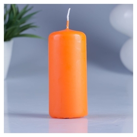Свеча пеньковая ароматическая Апельсин 4 х 9 см Омский свечной завод
