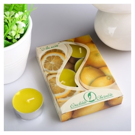 Набор чайных свечей ароматизированных Лимон Омский свечной завод