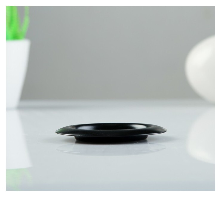 Подсвечник Чашка 94 Черный муар  Омский свечной завод