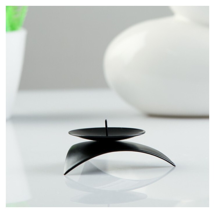 Подсвечник Звездочка, цвет чёрный  Омский свечной завод