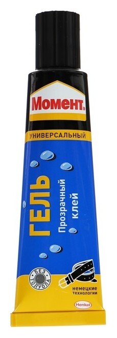 Клей Момент Гель прозрачный водостойкий Момент