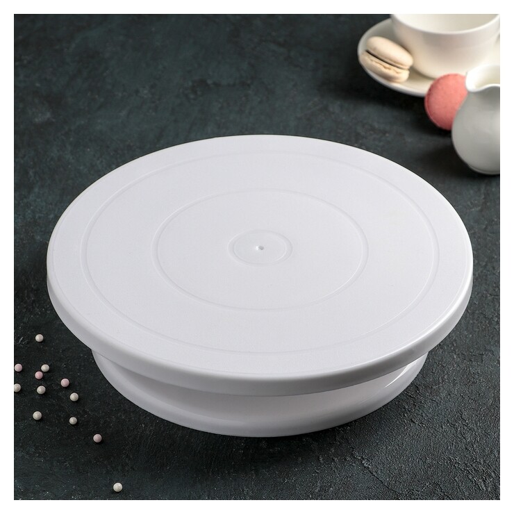 Подставка для торта вращающаяся 28×7 см Доляна