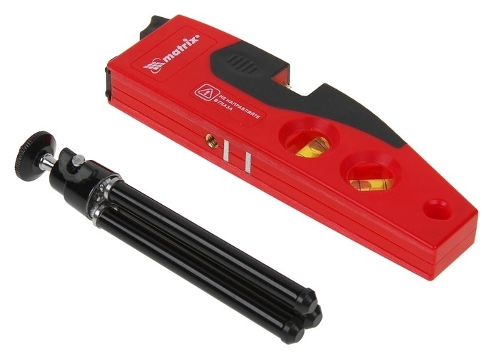 Уровень лазерный Matrix, 180 мм, 220 мм штатив, 4 глазка Matrix (Матрикс)