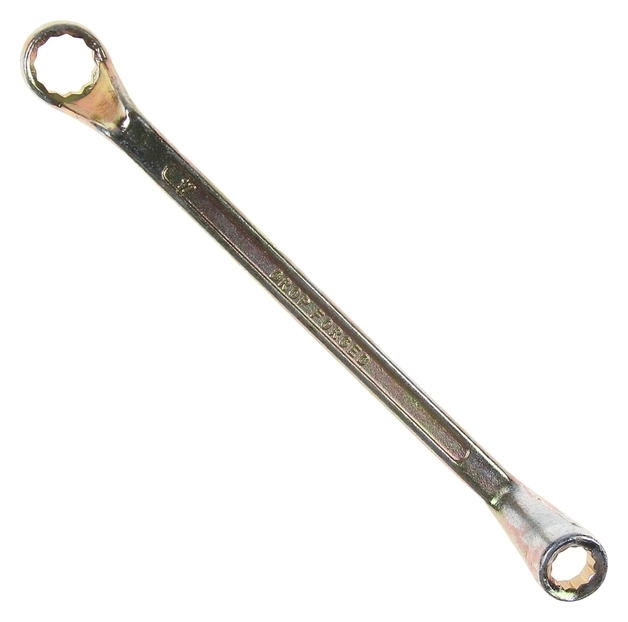 Ключ накидной коленчатый Tundra, желтый цинк, 13 х 17 мм