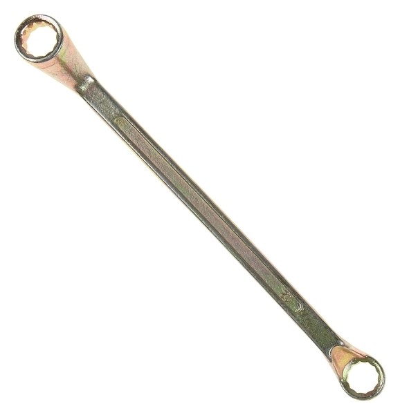 Ключ накидной коленчатый Tundra, желтый цинк, 12 х 13 мм