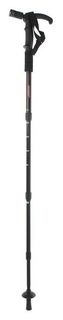 Палка-трость для скандинавской ходьбы, телескопическая, 4 секции, алюминий, до 110 см, цвет чёрный-красный, (1 шт) Onlitop