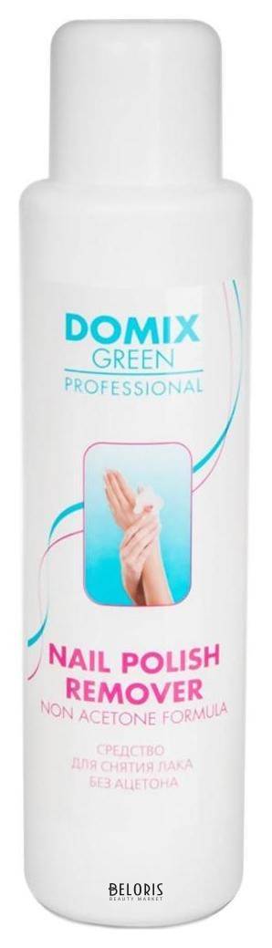 Средство для снятия лака с ногтей без ацетона Nail Polish Remover Non Aceton Formula Domix Green Professional