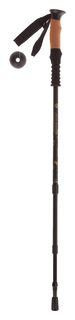 Палка для скандинавской ходьбы, телескопическая, 3 секции, до 135 см, (1 шт), цвет чёрный Onlitop