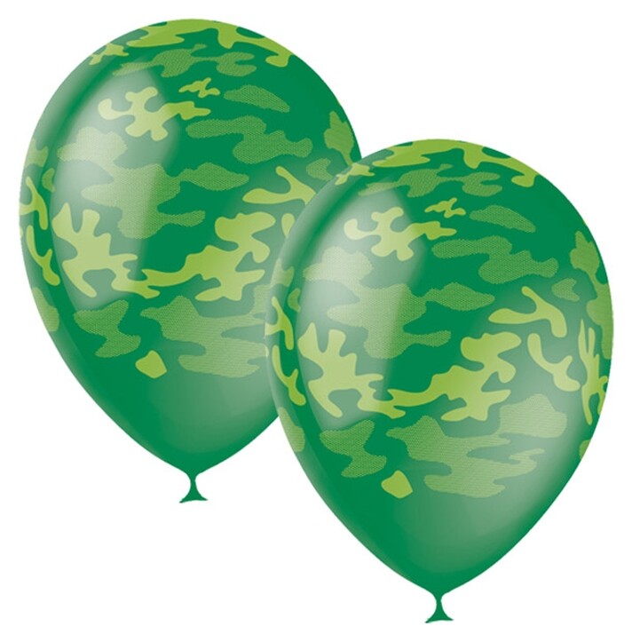 Шар латексный 12" «Милитари», декоратор, 5-сторонний, набор 25 шт.  Latex Occidental