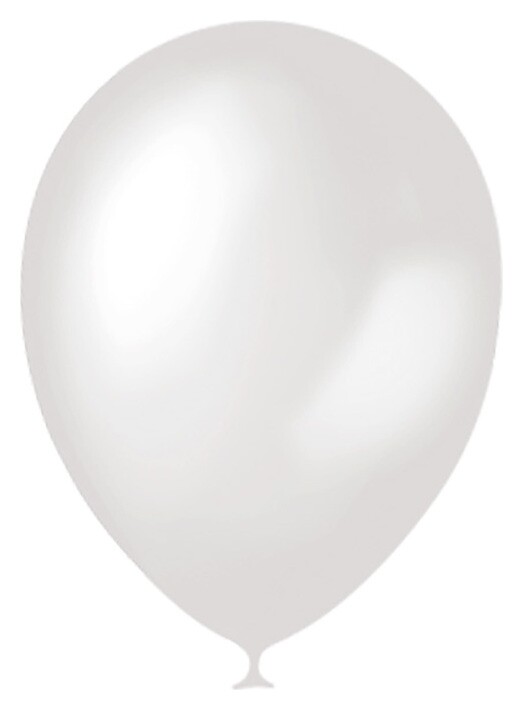 Шар латексный 12", металлик, набор 100 шт., цвет серебряный  Latex Occidental