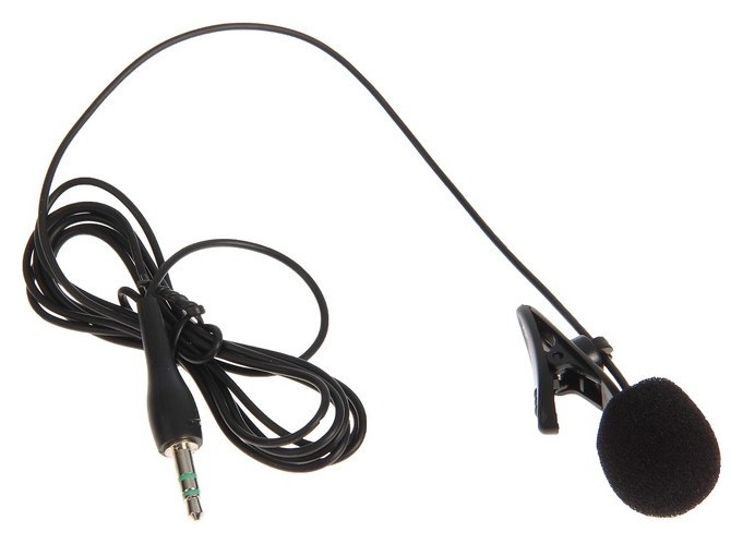 Микрофон Ritmix Rcm-101, в комплекте держатель-клипса, разъем 3.5 мм, кабель 1.2 м