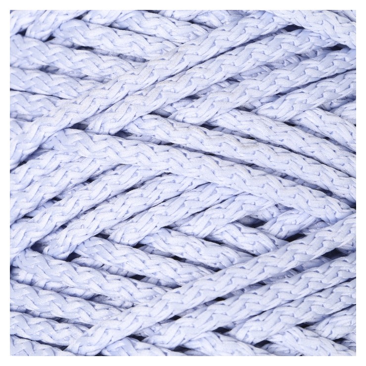 Шнур для вязания с сердечником 100% полиэфир, ширина 5 мм 100м/550гр (17 голубой)