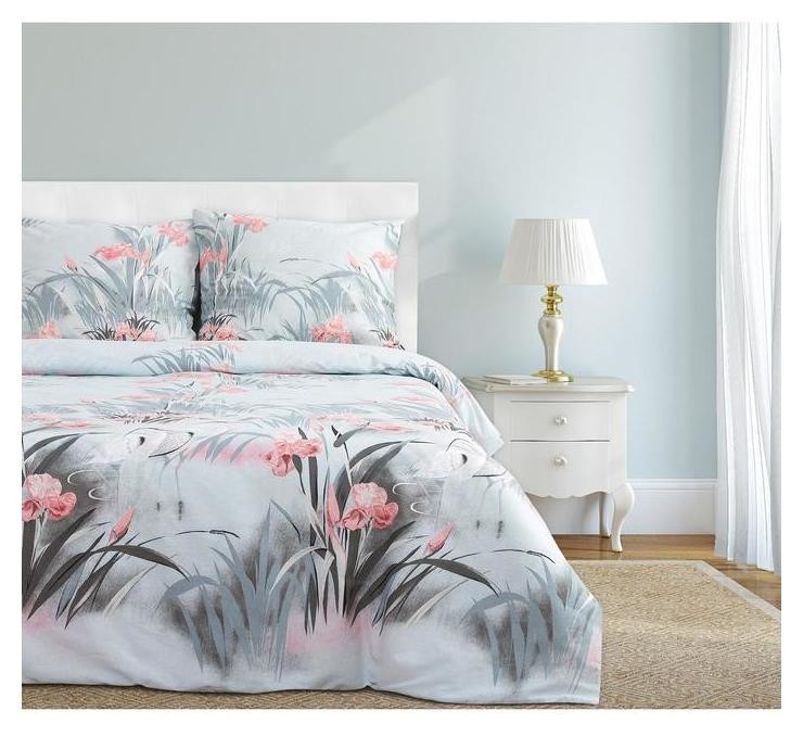 

Постельное бельё "Этель"  журавли 200х217 см, 220х240 см, 70х70 см - 2 шт, 100% хл, бязь, Цвет не указан