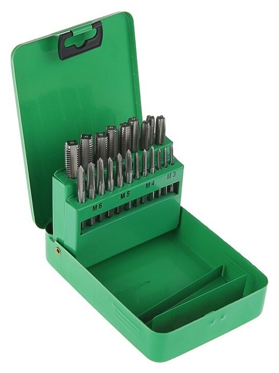 Набор метчиков Tundra, М3 - м12, 21 шт. Tundra