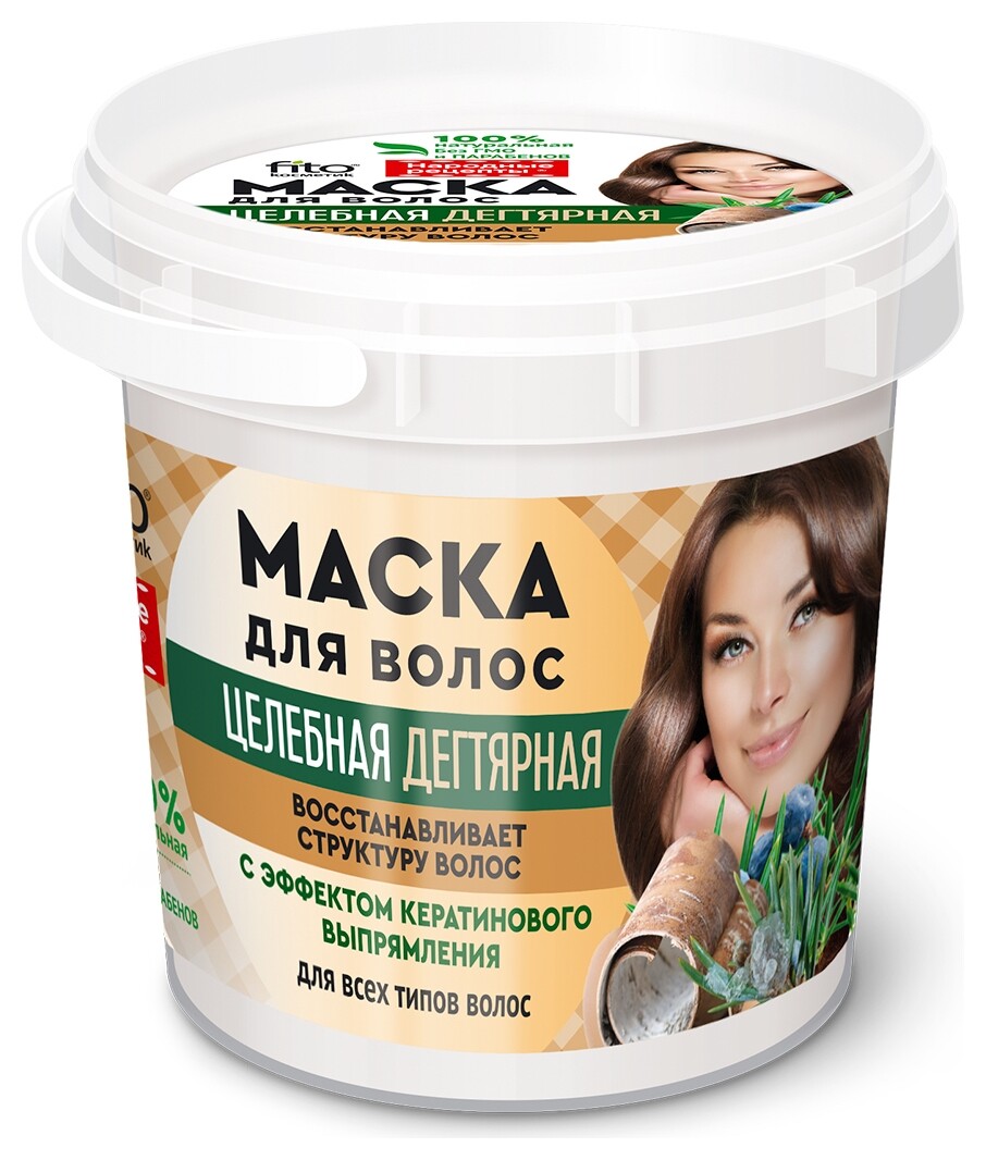 Маска для волос Целебная дегтярная  Фитокосметик